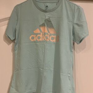 Adidas Sky Blue Tee with Logo